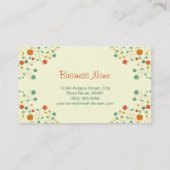 Carte De Visite Traducteur - Chic Nature Design (Dos)