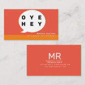 Carte De Visite Traducteur de discours Professeur de langue biling (Devant / Derrière)