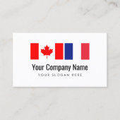 Carte De Visite Traduction Traducteur canadien anglais français (Devant)