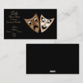 Carte De Visite Tragédie et comédie (Devant / Derrière)