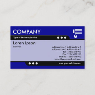 Carte De Visite Train à balles - Bleu (000099)