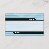 Carte De Visite Train à balles - bleu ondulé (Dos)