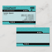 Carte De Visite Train à balles - Cyan Embossed Texture (Devant / Derrière)