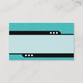 Carte De Visite Train à balles - Cyan Embossed Texture (Dos)