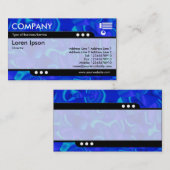 Carte De Visite Train à balles - Facettes bleues (Devant / Derrière)