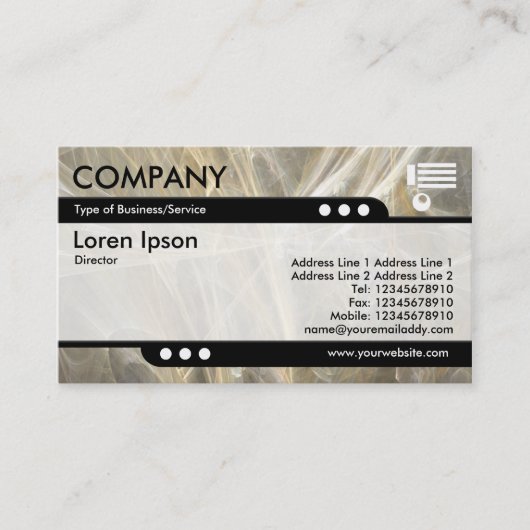 Carte De Visite Train à balles - Flamme fractale (Devant)