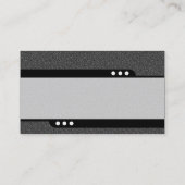 Carte De Visite Train à balles - Gris foncé Texture gravée (Dos)