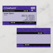 Carte De Visite Train à balles - Indigo Denim Texture (Devant / Derrière)