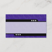 Carte De Visite Train à balles - Indigo Denim Texture (Dos)