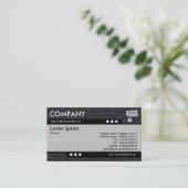 Carte De Visite Train à balles - Texture de Denim noir (Debout devant)