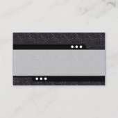 Carte De Visite Train à balles - Texture de Denim noir (Dos)