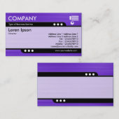 Carte De Visite Train à balles - Texture de violet brossé (Devant / Derrière)