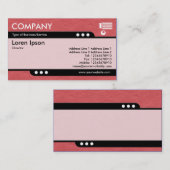 Carte De Visite Train à balles - Texture en papier rouge crissé (Devant / Derrière)