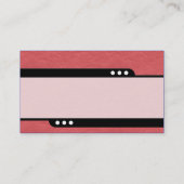 Carte De Visite Train à balles - Texture en papier rouge crissé (Dos)