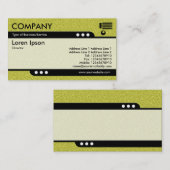 Carte De Visite Train à balles - Texture en relief jaune (Devant / Derrière)