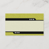 Carte De Visite Train à balles - Texture en relief jaune (Dos)