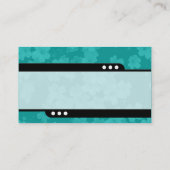 Carte De Visite Train à balles - Texture florale - Aqua Blue (0ABA (Dos)