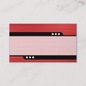 Carte De Visite Train à balles - Texture rouge brossée (Dos)