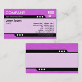 Carte De Visite Train à puce - Magenta Crinkled Paper Texture (Devant / Derrière)