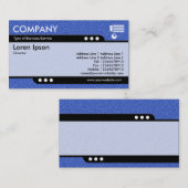 Carte De Visite Train à puce - Texture bleue en relief (Devant / Derrière)