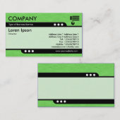 Carte De Visite Train à puce - Texture de papier crissé vert clair (Devant / Derrière)