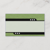 Carte De Visite Train à puce - Texture de papier écaillé vert (Dos)