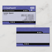 Carte De Visite Train à puce - Texture en papier bleu crissé (Devant / Derrière)