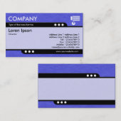 Carte De Visite Train à puce - Texture en papier bleu crissé (Devant / Derrière)