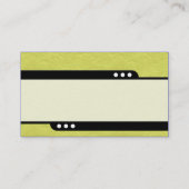 Carte De Visite Train à puce - Texture en papier crissé jaune (Dos)