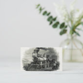 Carte De Visite Train à vapeur vintage (Debout devant)