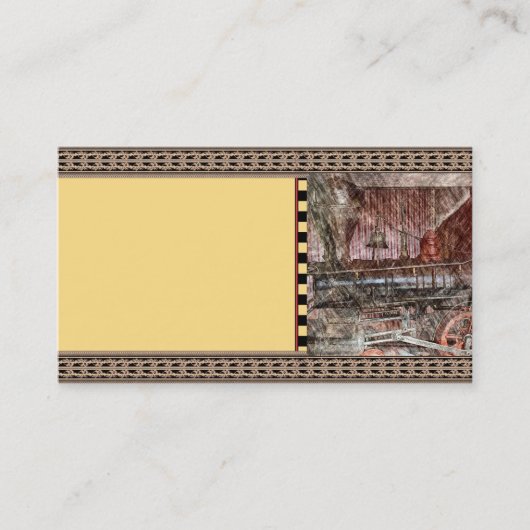 Carte De Visite Train antique (Devant)