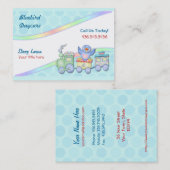 Carte De Visite Train Bluebird (Devant / Derrière)