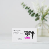 Carte De Visite Train comme une fille (Debout devant)