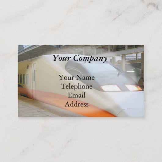Carte De Visite Train de balle à grande vitesse de Shinkansen (Devant)