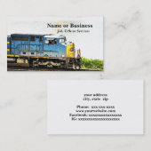 Carte De Visite train diesel (Devant / Derrière)