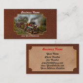 Carte De Visite Train - Le Chemin de Fer Céleste 1896 (Devant / Derrière)