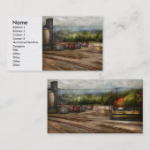 Carte De Visite Train - le cimetière de train (Devant / Derrière)