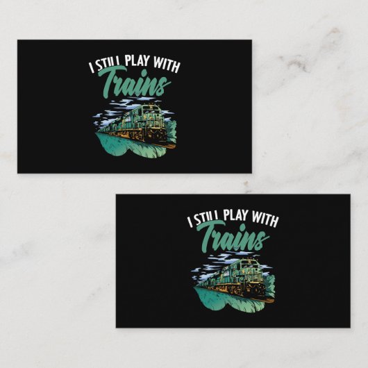 Carte De Visite Train Locomotive Engins Fans ferroviaires pour tra (Devant / Derrière)