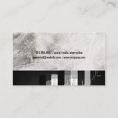 Carte De Visite Train sur rail (Dos)