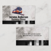 Carte De Visite Train sur rail (Devant / Derrière)