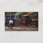 Carte De Visite Train - vapeur - le travail de conducteurs (Dos)