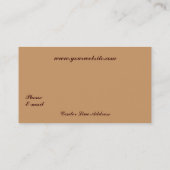 Carte De Visite Traînée lumineuse d'ange (Dos)