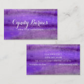 Carte De Visite Traînées d'aquarelle (Devant / Derrière)