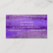 Carte De Visite Traînées d'aquarelle (Dos)