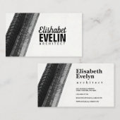 Carte De Visite Traînées Sombres Contre Lumière (Devant / Derrière)