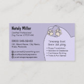 Carte De Visite Trainer de chien mignon Whimsical (Dos)