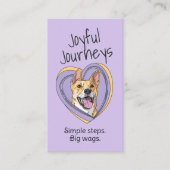 Carte De Visite Trainer de chien mignon Whimsical (Devant)