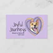 Carte De Visite Trainer de chien mignon Whimsical (Devant)