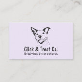 Carte De Visite Trainer de chien mignon Whimsical (Devant)
