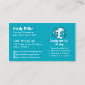 Carte De Visite Trainer de chien mignon Whimsical (Dos)